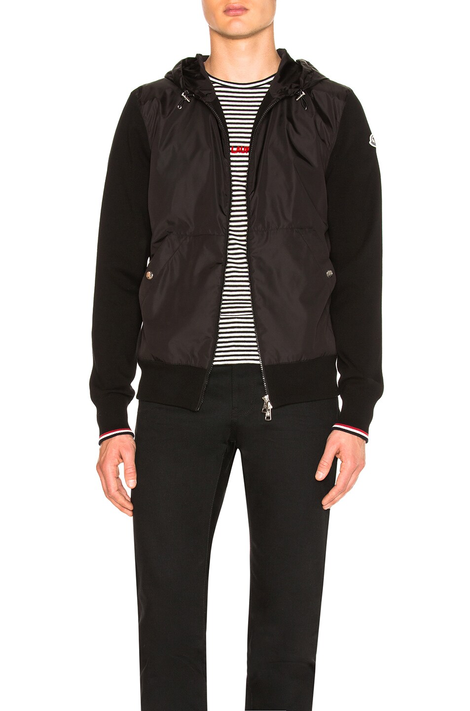 Image 1 of Moncler Maglia Cardigan Jacket in Black
