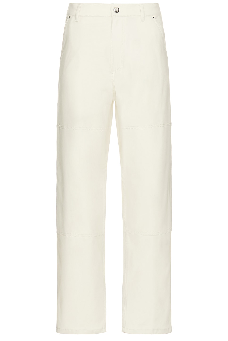 Shop Moncler Trousers In White