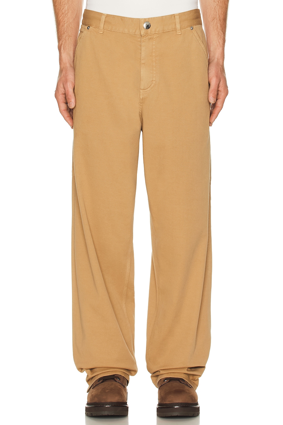 Image 1 of Moncler Garment Dyed Trousers in Camel