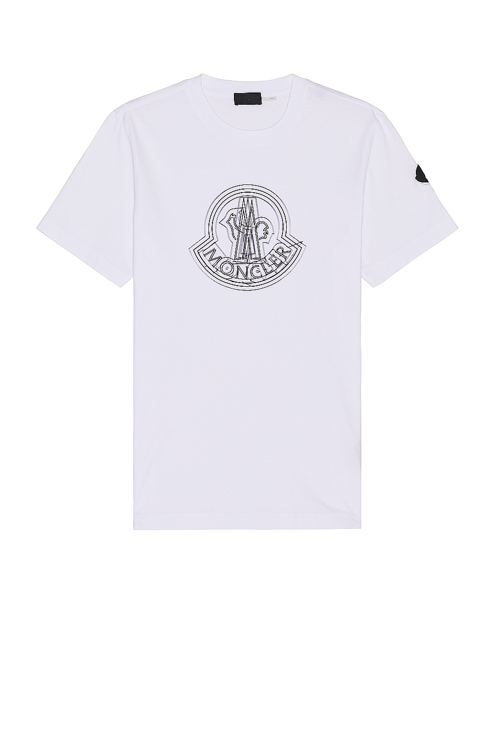 Image 1 of Moncler Graphic Tee in Brilliant White