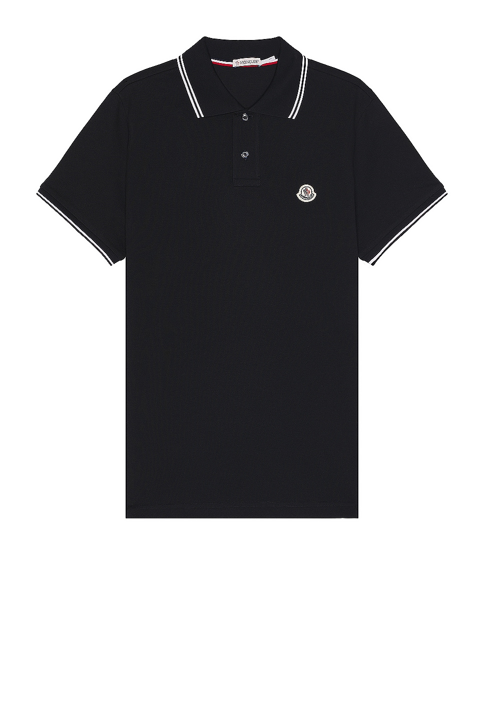 Image 1 of Moncler Short Sleeve Polo in Dark Navy