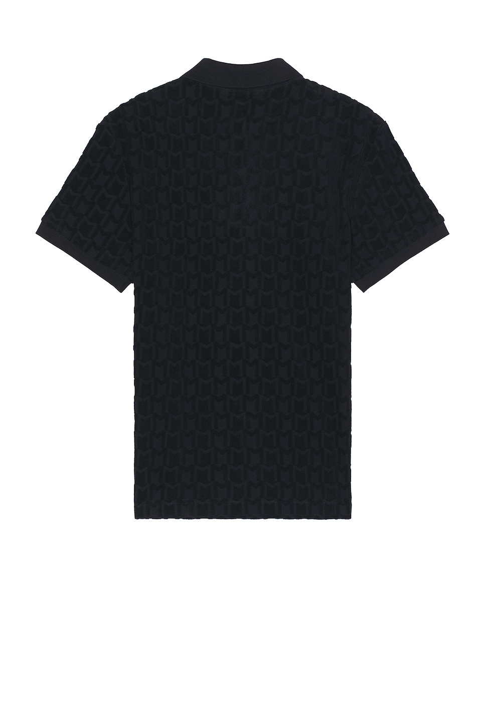 Shop Moncler Short Sleeve Polo In Dark Navy Blue