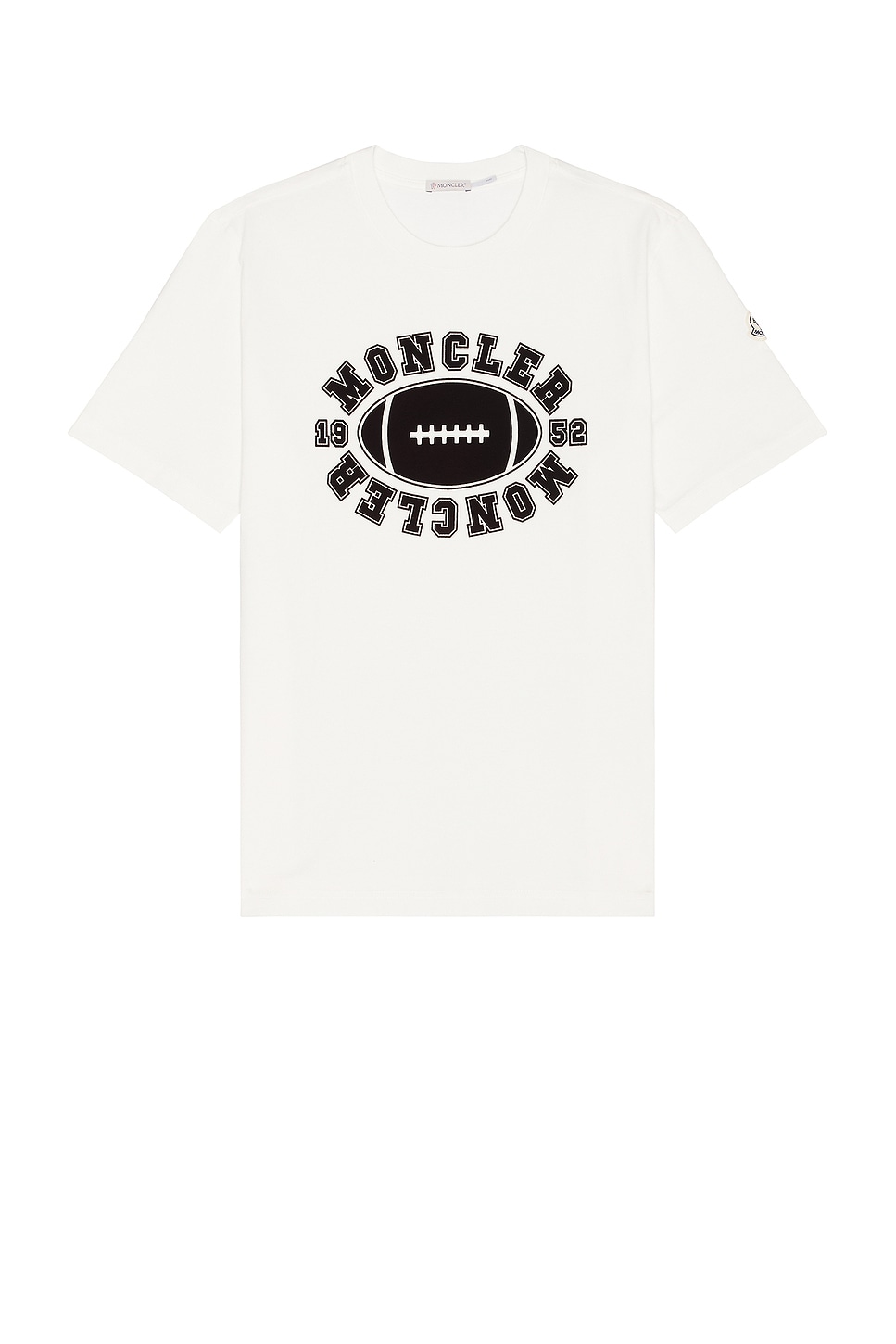 Shop Moncler Graphic Tee In White