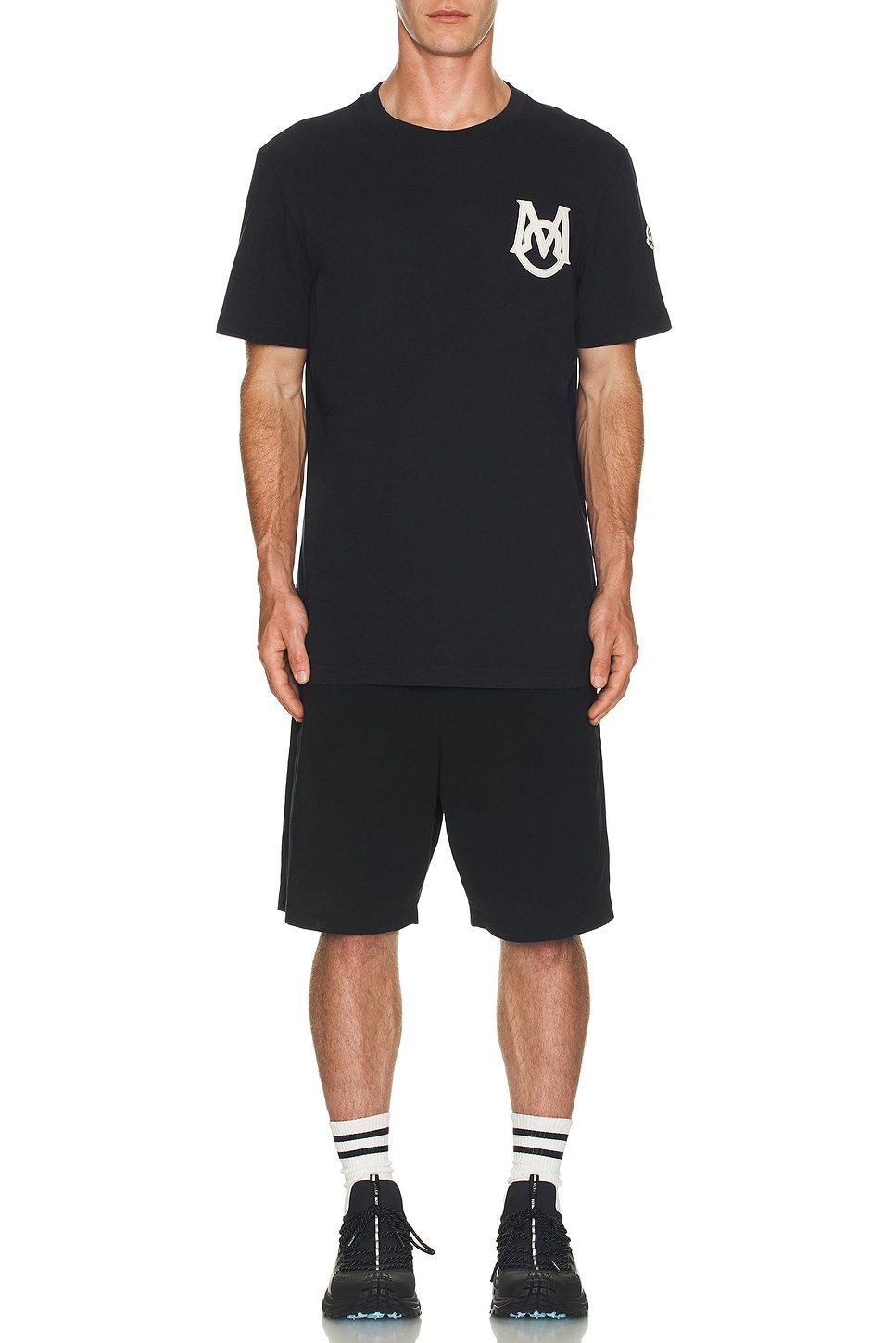 Image 1 of Moncler Graphic Tee in Black