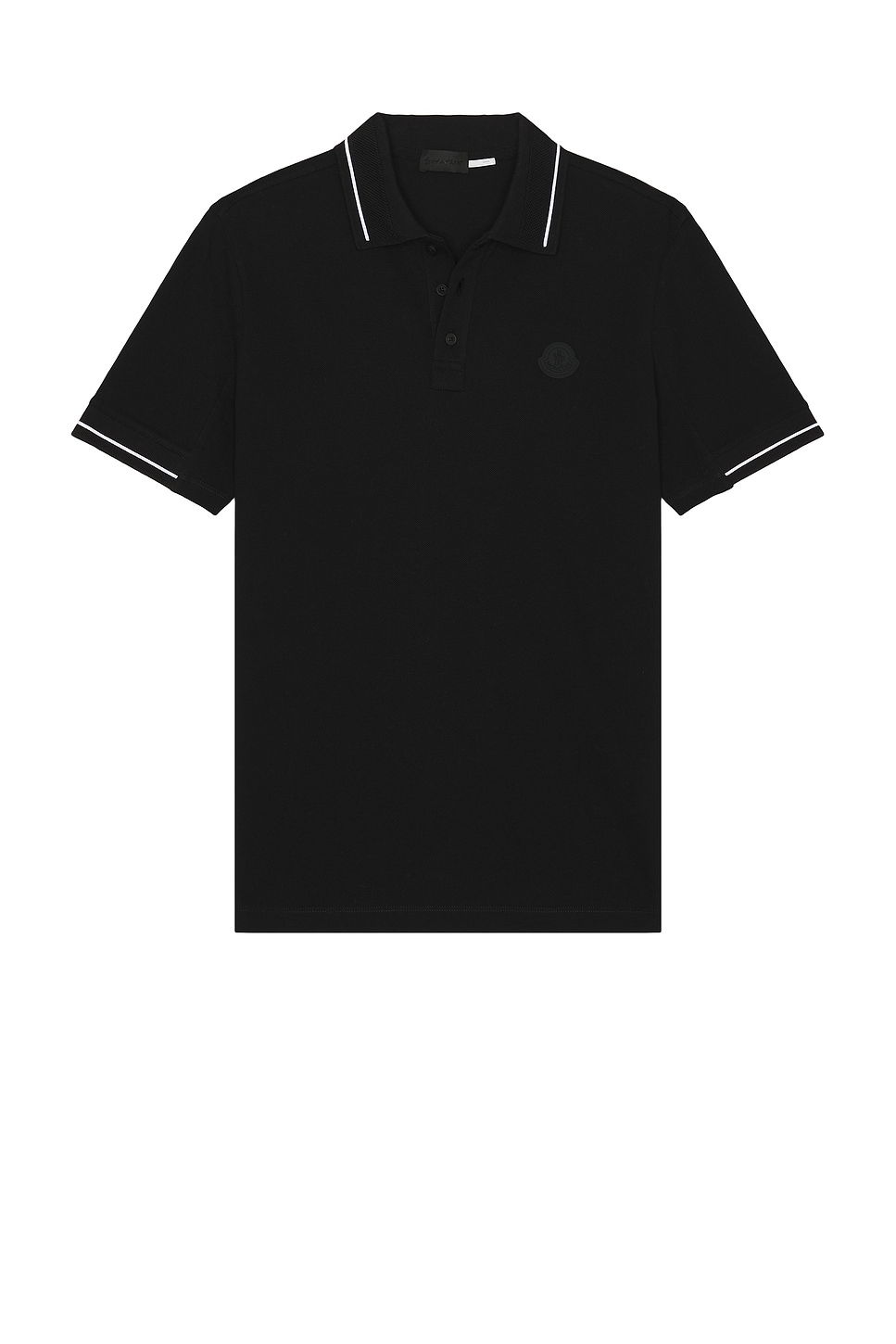 Short Sleeve Polo in Black