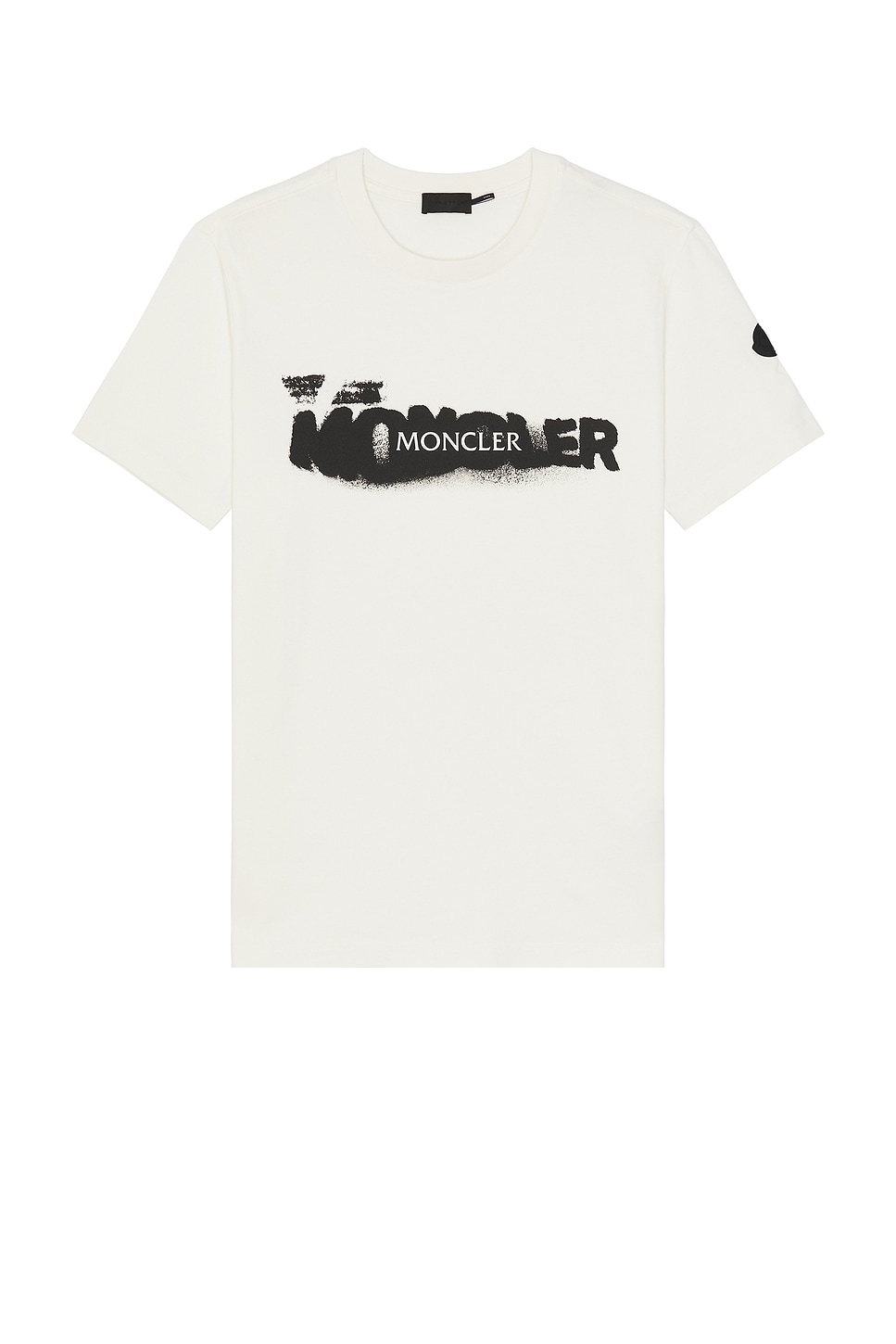 Image 1 of Moncler Short Sleeve Tee in Jet Stream