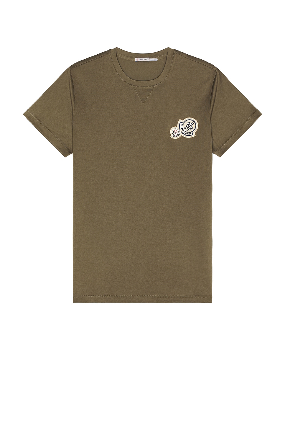 Image 1 of Moncler Short Sleeve T-shirt in Green