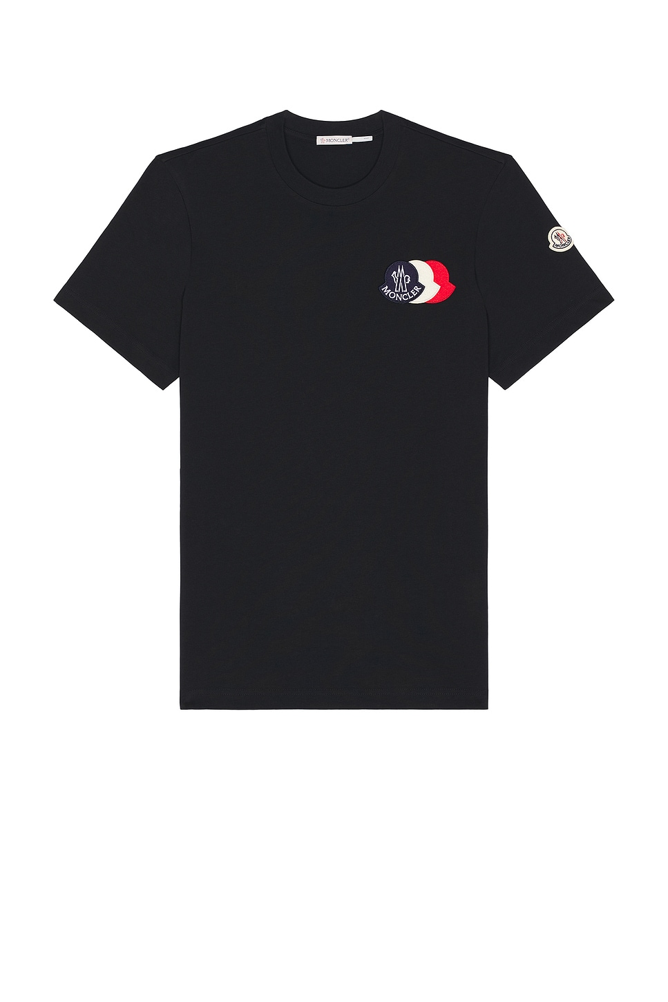 Image 1 of Moncler Short Sleeve Tee in Navy