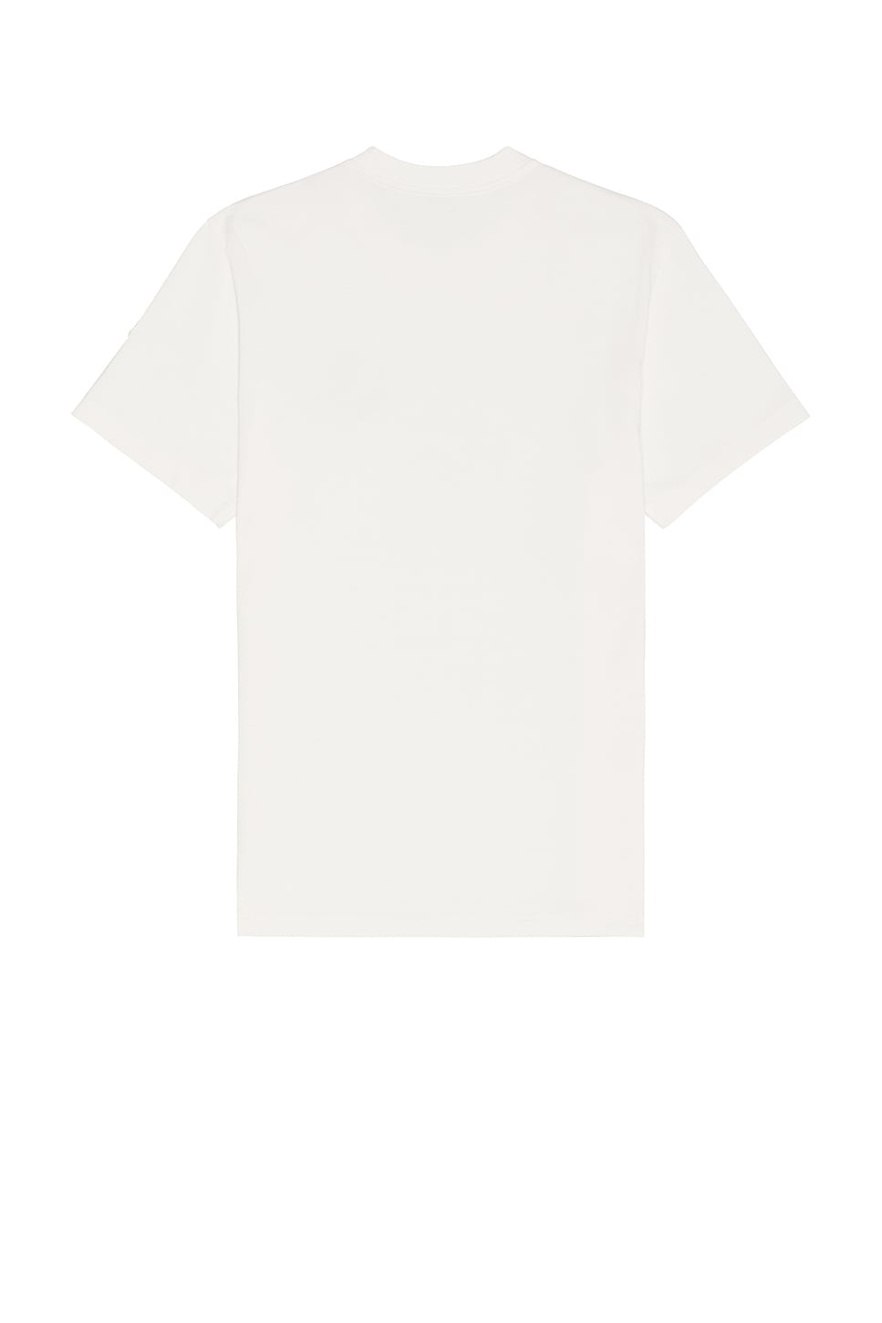 Moncler Flocked Logo T-shirt In Organic Cotton With Aesthetics In White