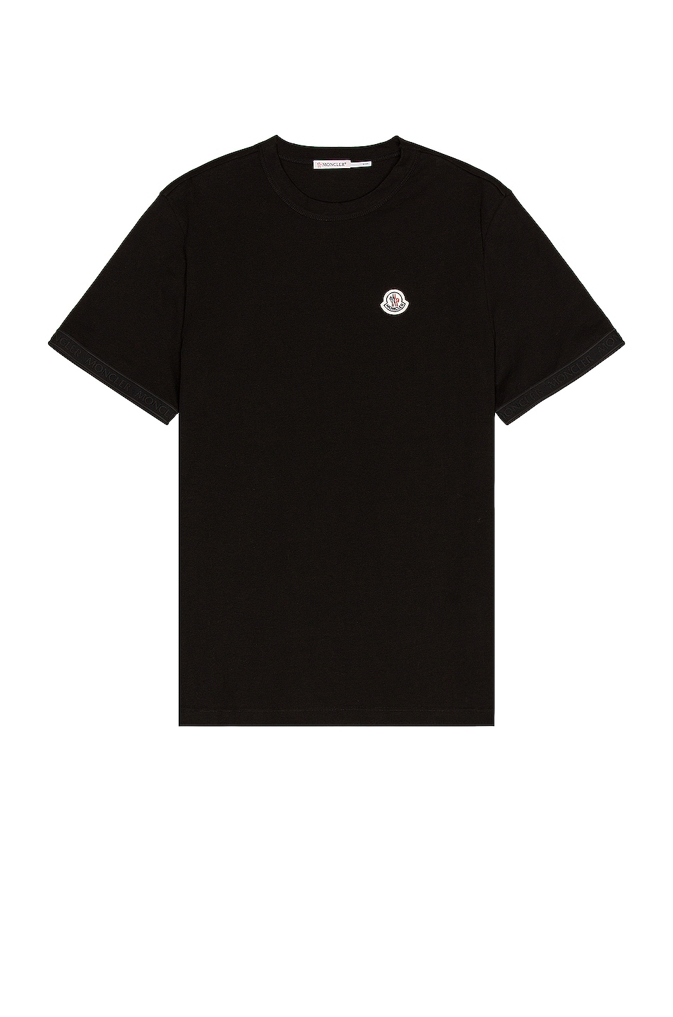 Image 1 of Moncler Short Sleeve Shirt in Black