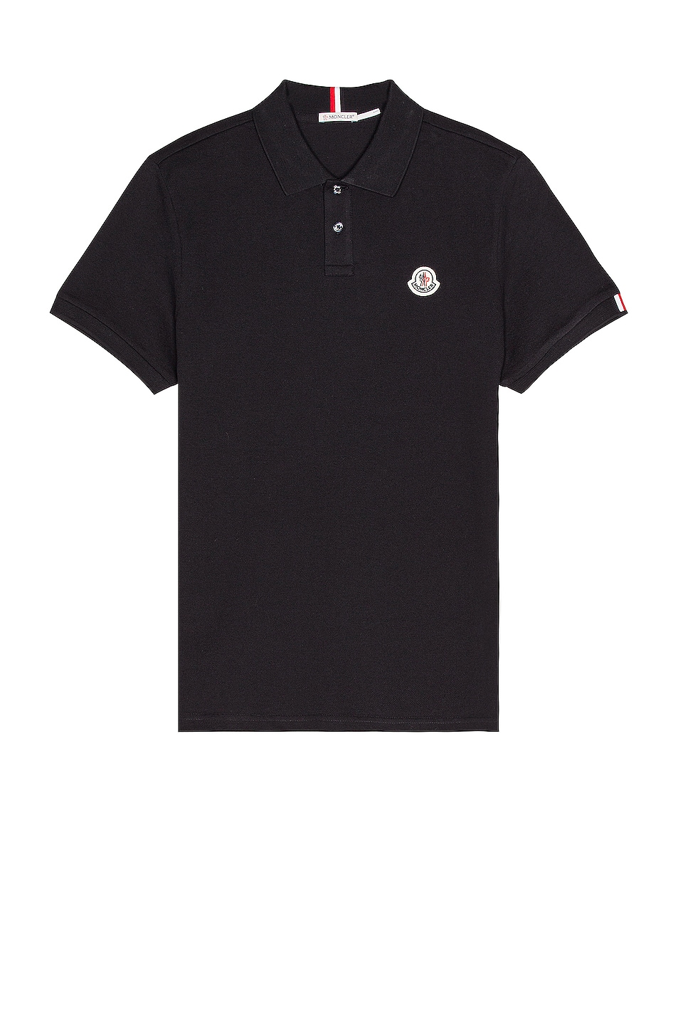 Image 1 of Moncler Short Sleeve Polo in Navy