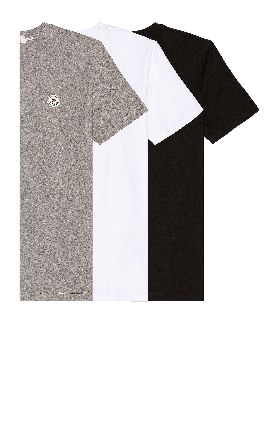 Image 1 of Moncler Short Sleeve T-Shirt in Grey Black White