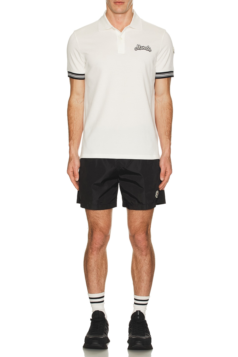 Image 1 of Moncler Swim Shorts in Black