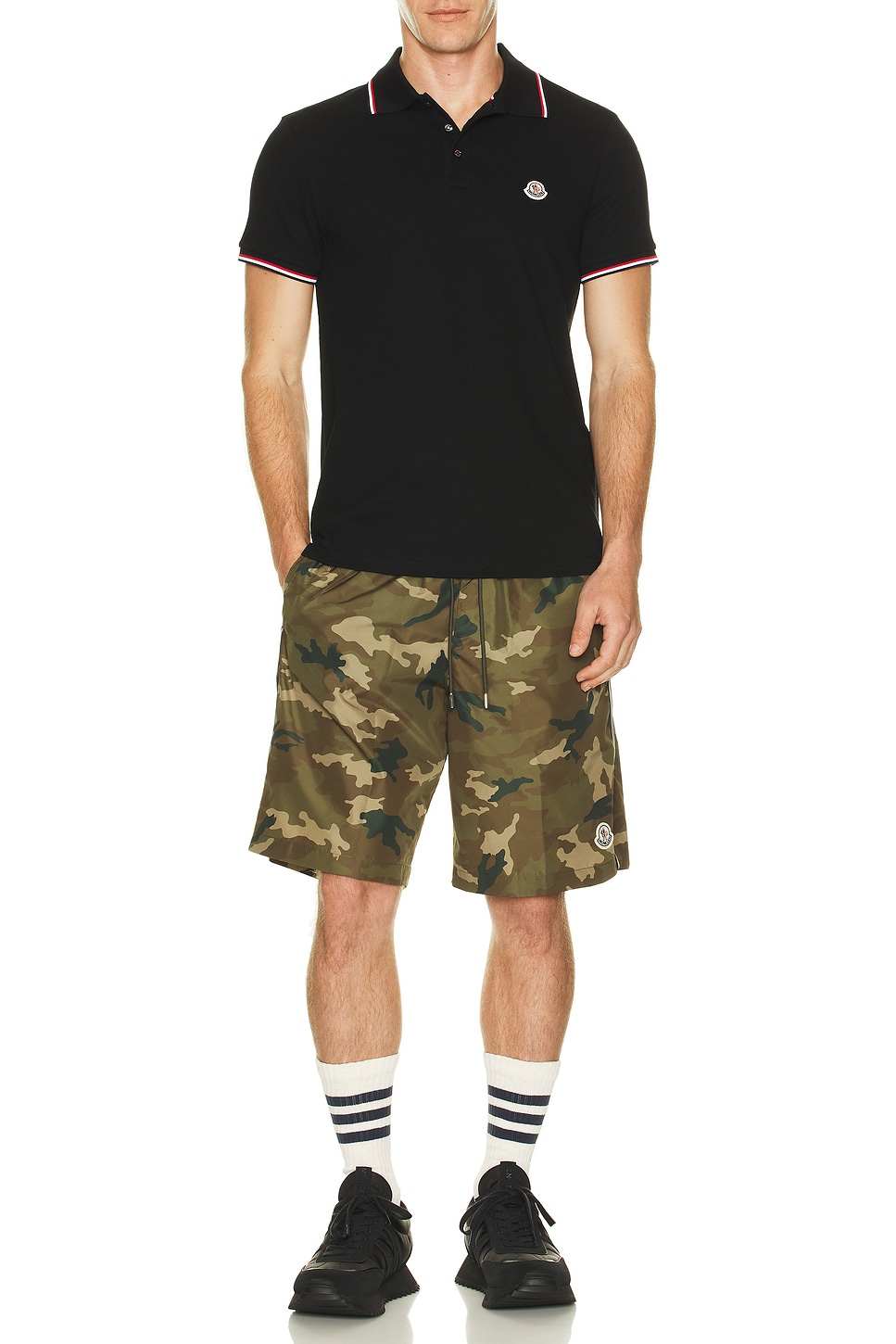 Image 1 of Moncler Swim Shorts in Camouflage