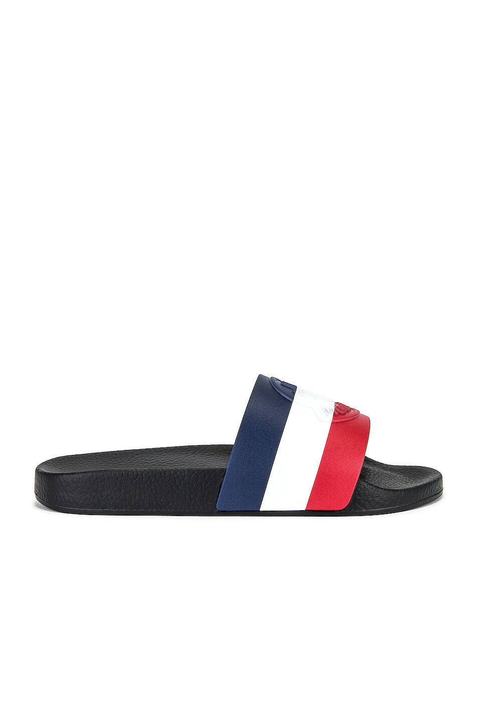 Image 1 of Moncler Basile Slides Shoes in Charcoal