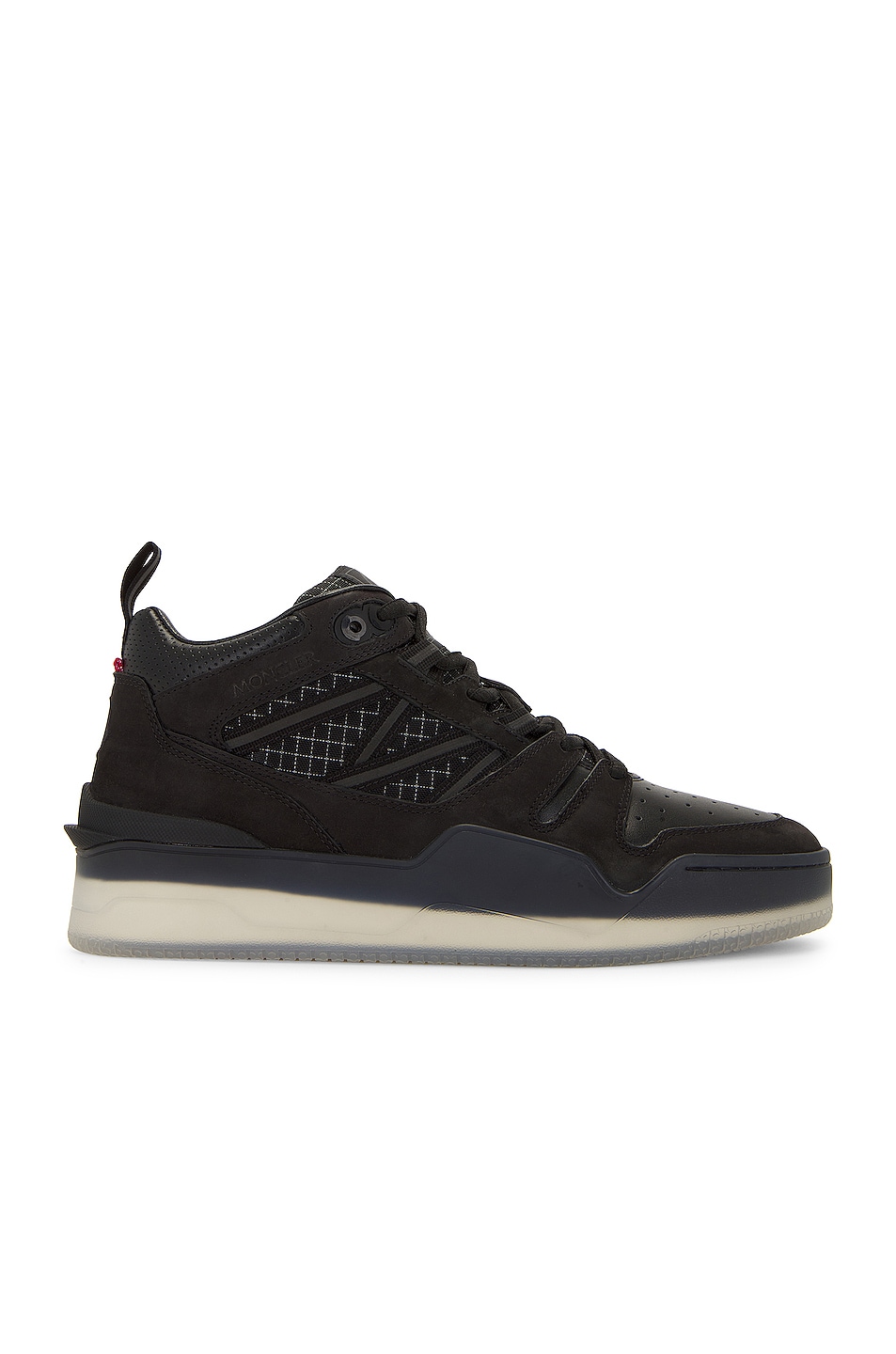 Image 1 of Moncler Pivot Mid High Top Sneakers in Black