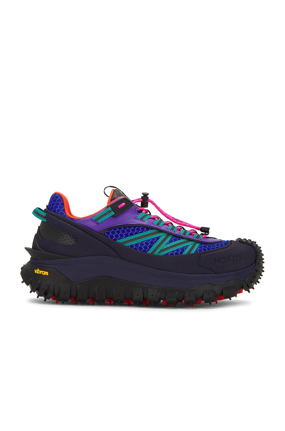 Image 1 of Moncler Trailgrip Low Top Sneakers in Purple Teal Pink Blue