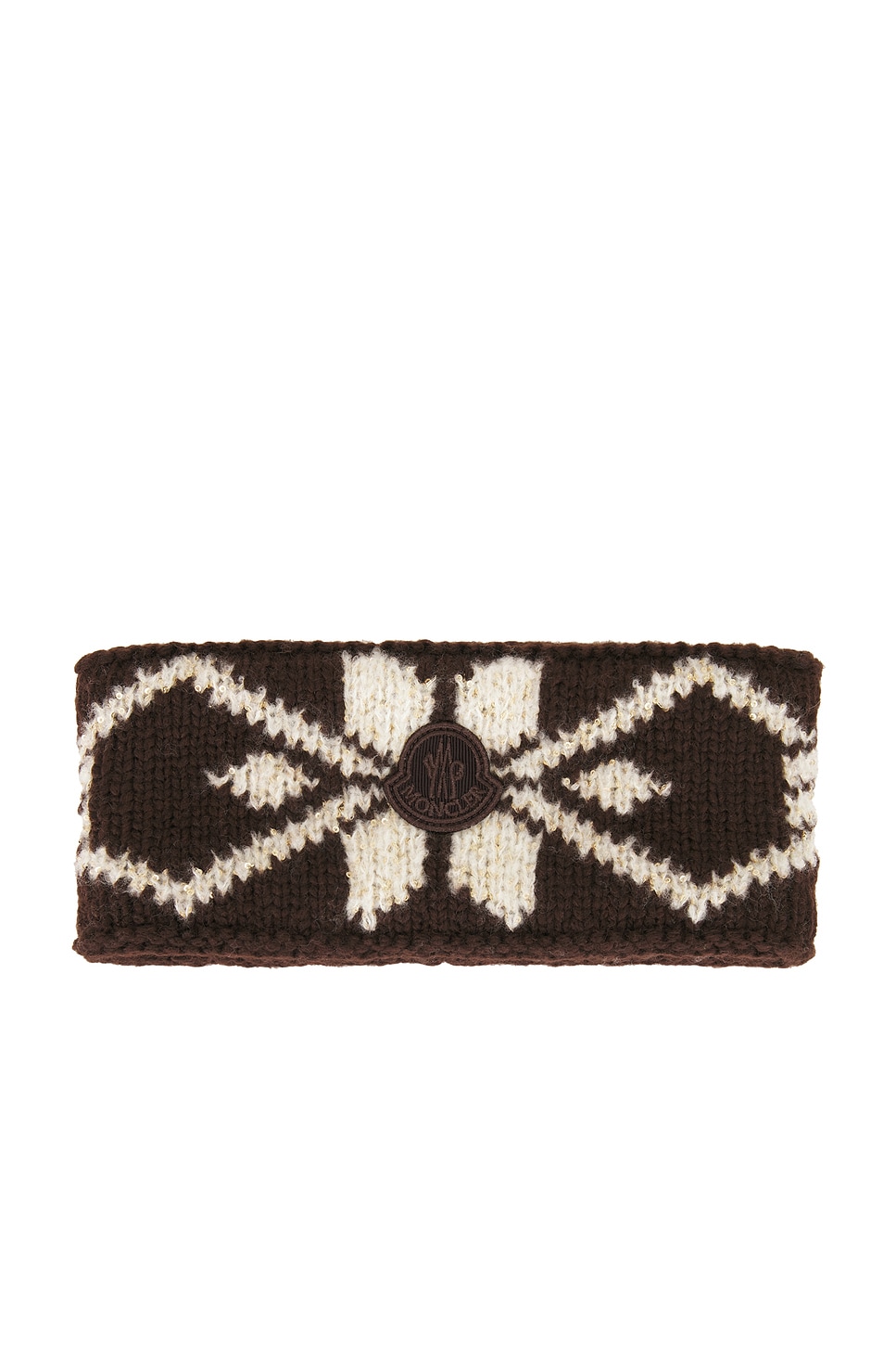 Moncler Knit Headband in Brown