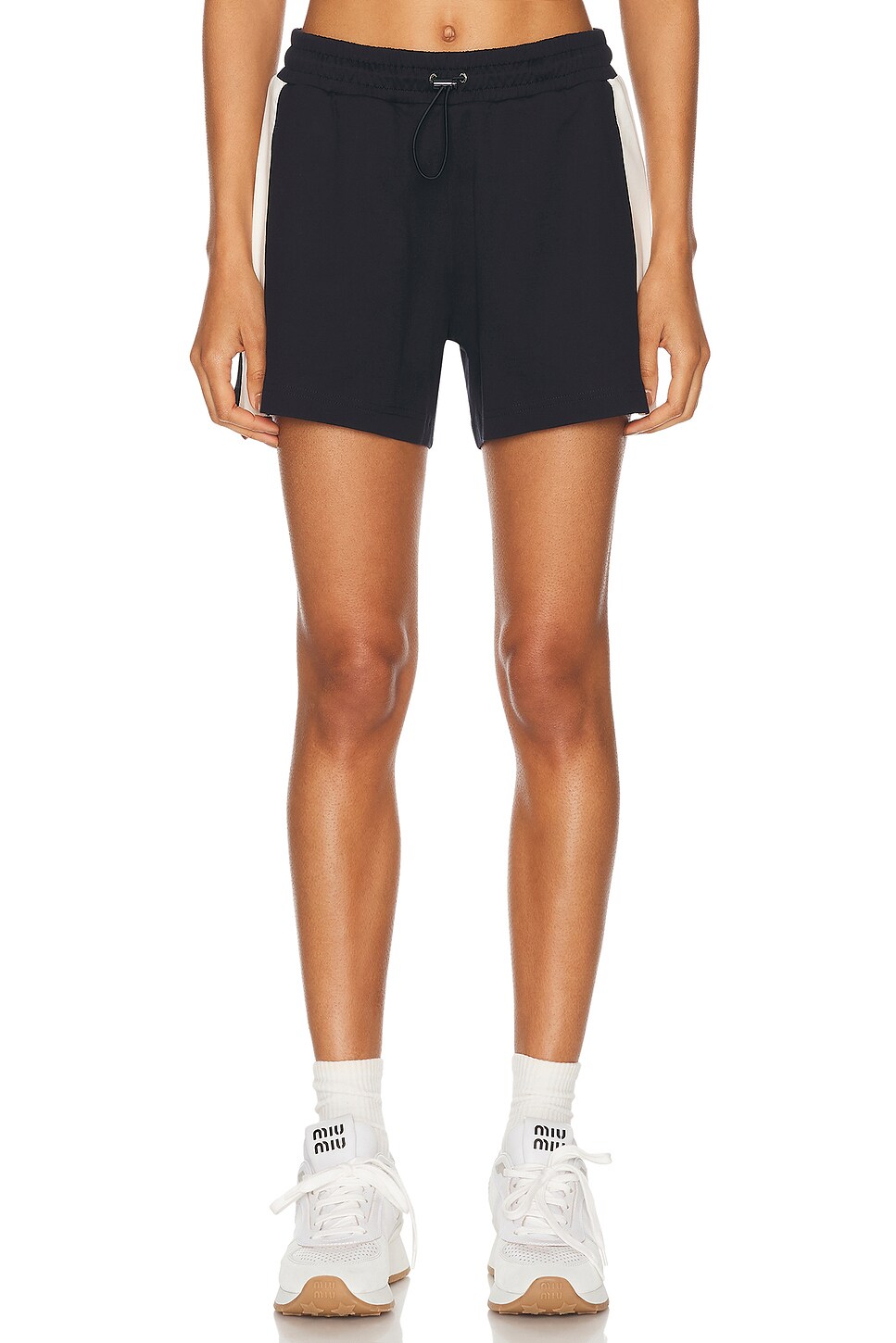 Shop Moncler Drawstring Short In Black