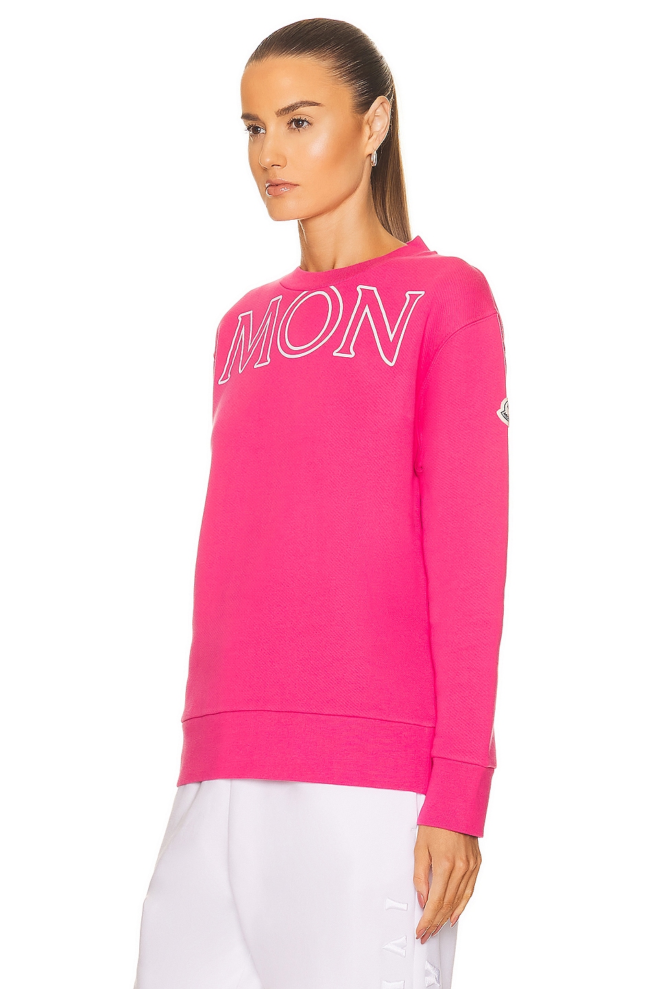Mon Cherie Sweater Top- White/Pink
