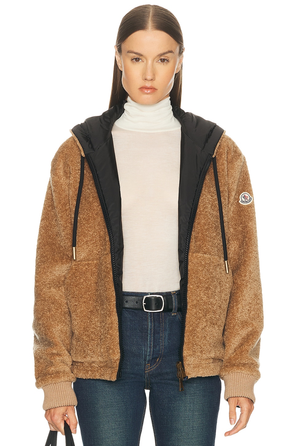 Image 1 of Moncler Zip Up Reversible Jacket in Light Green