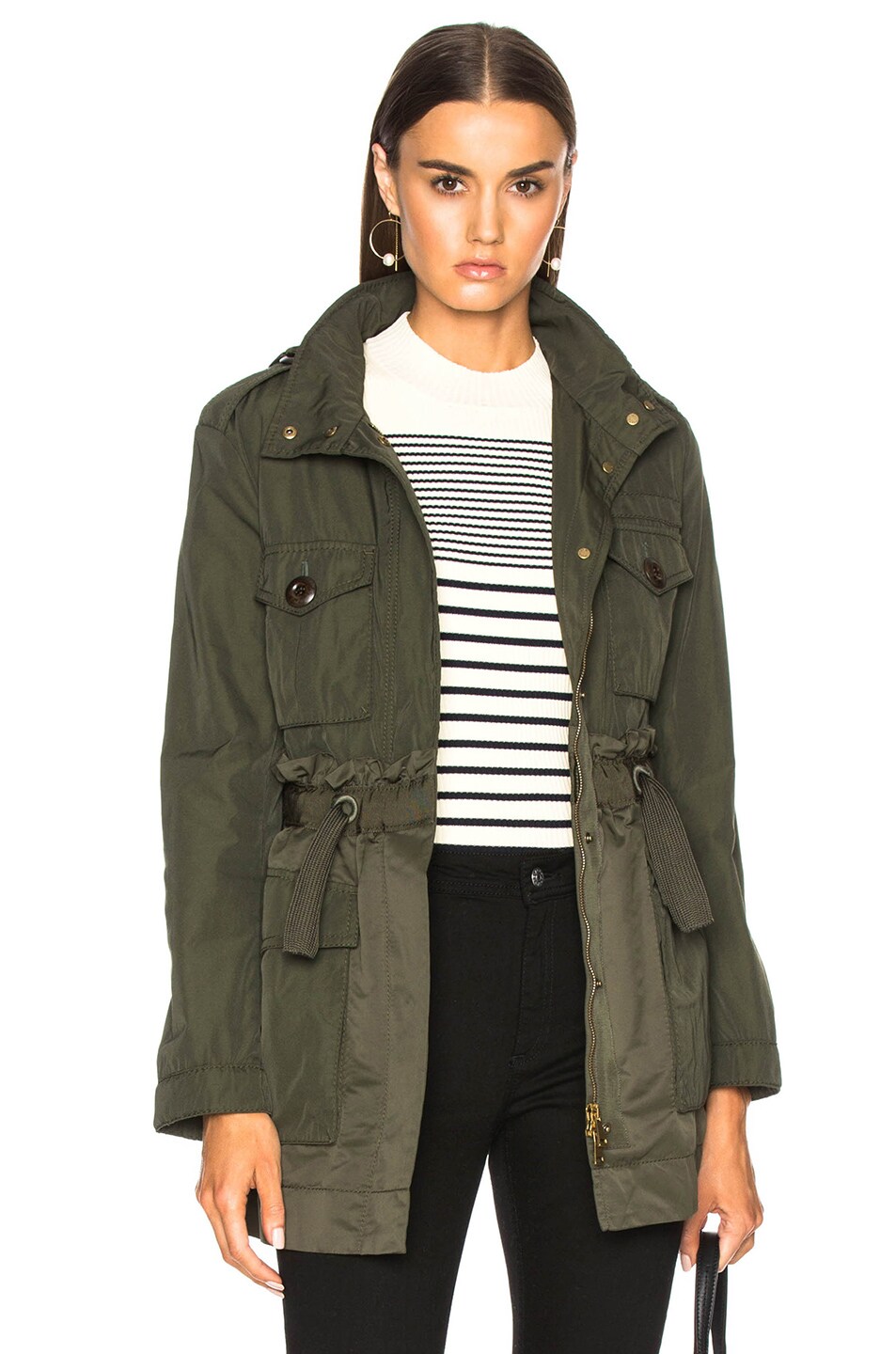 Image 1 of Moncler Rhodonite Jacket in Army Green