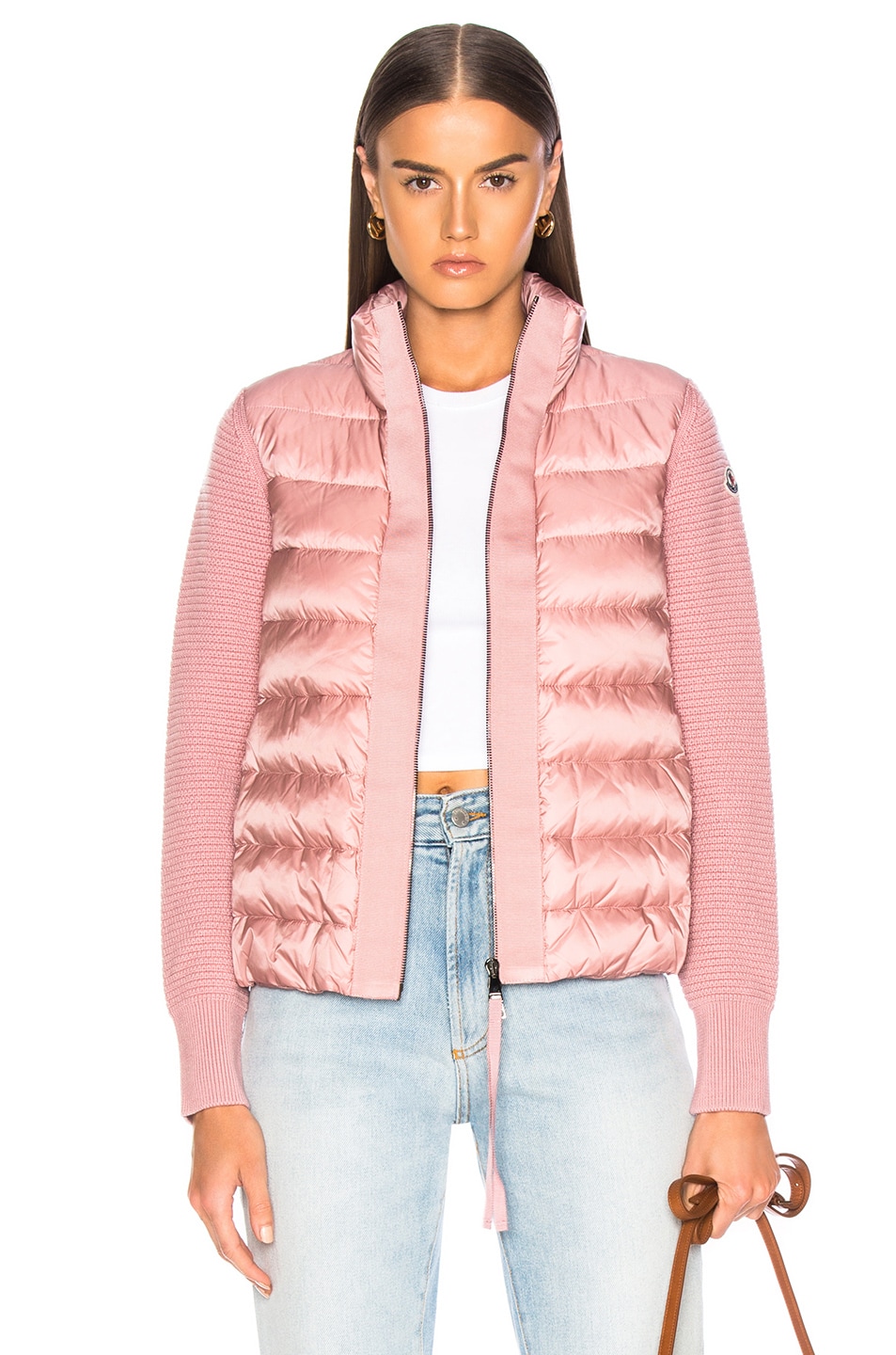 Image 1 of Moncler Maglione Tricot Cardigan in Pink