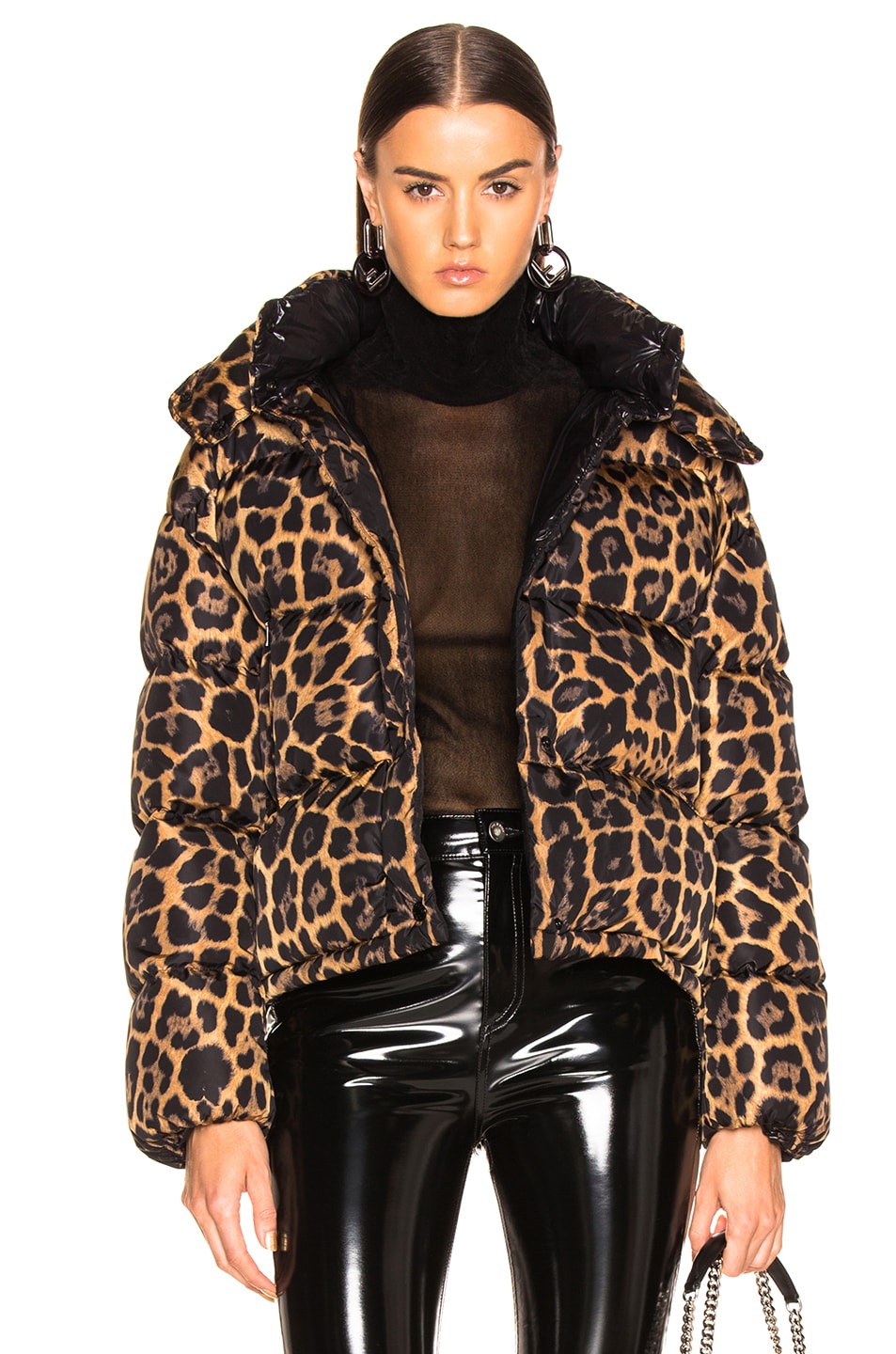 Image 1 of Moncler Caille Giubbotto Jacket in Leopard