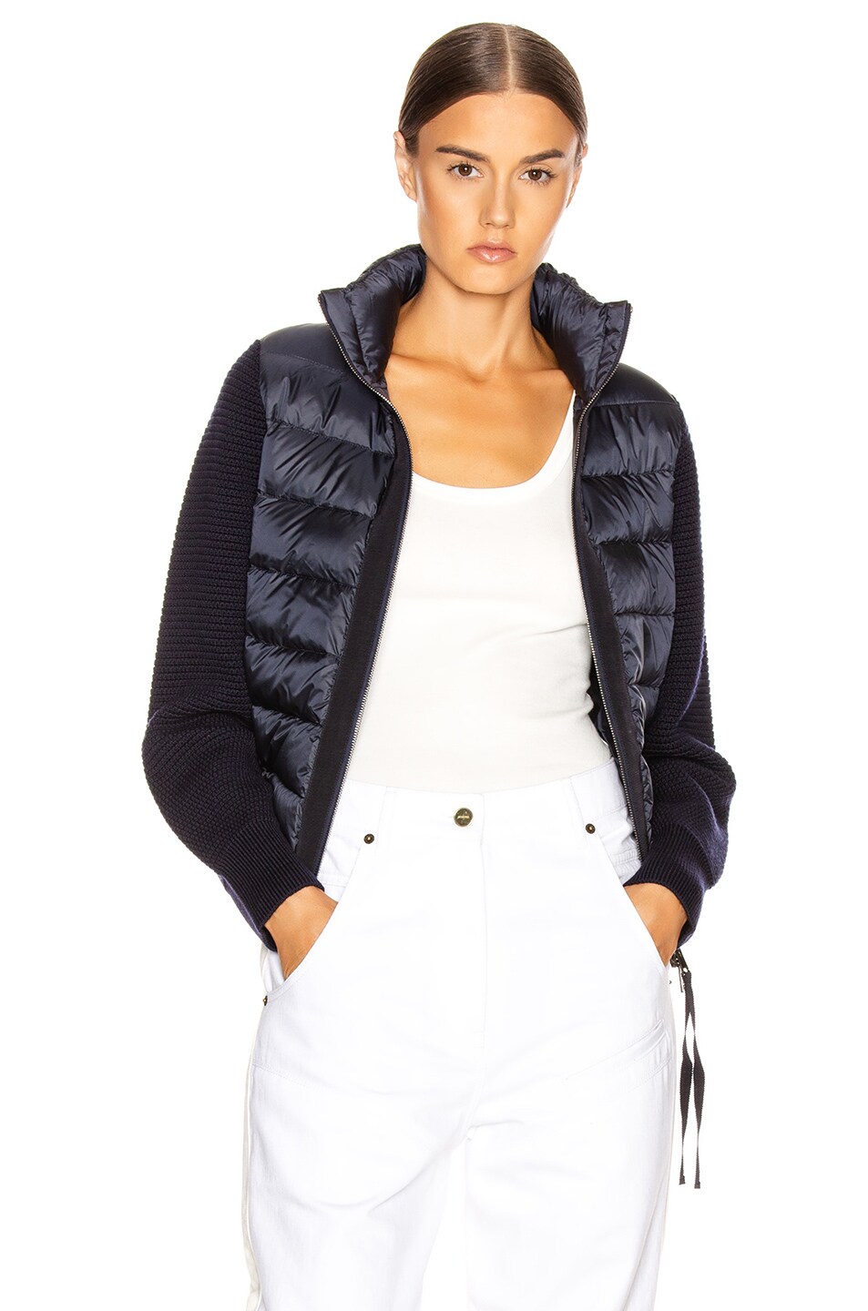 Image 1 of Moncler Tricot Cardigan in Navy