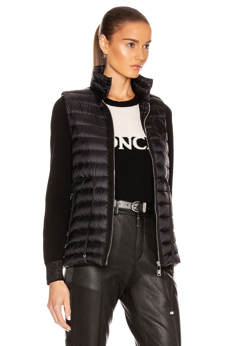 Moncler Azur Gilet Vest in Black | FWRD