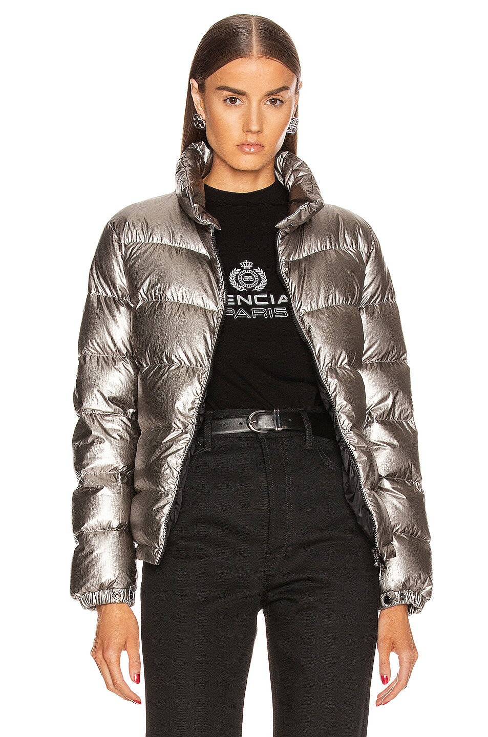 Image 1 of Moncler Gris Giubbotto Jacket in Silver