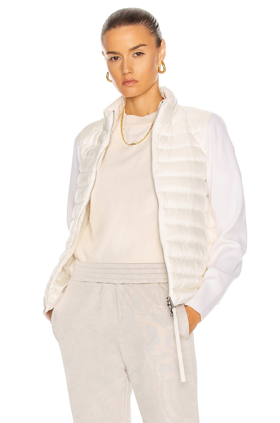 Image 1 of Moncler Cardigan Tricot Jacket in White