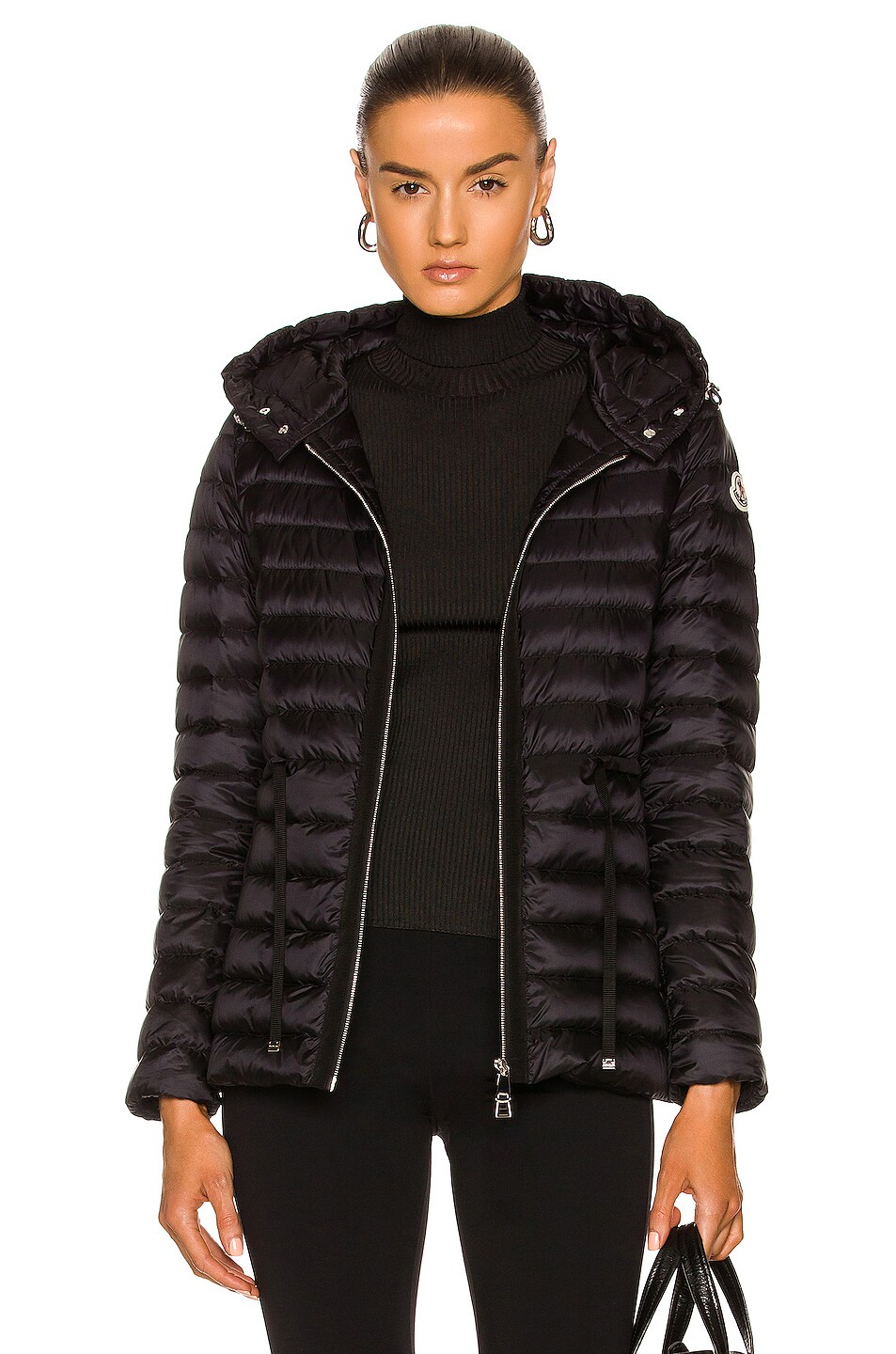 Moncler Raie Short Parka in Black | FWRD