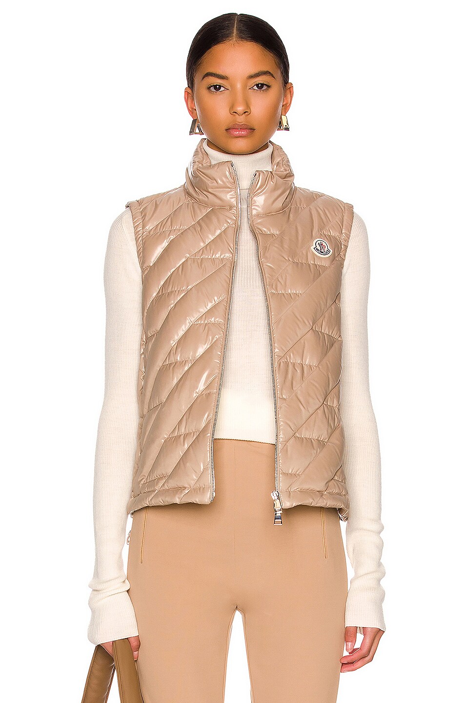 Image 1 of Moncler Lecroisic Vest in Sand