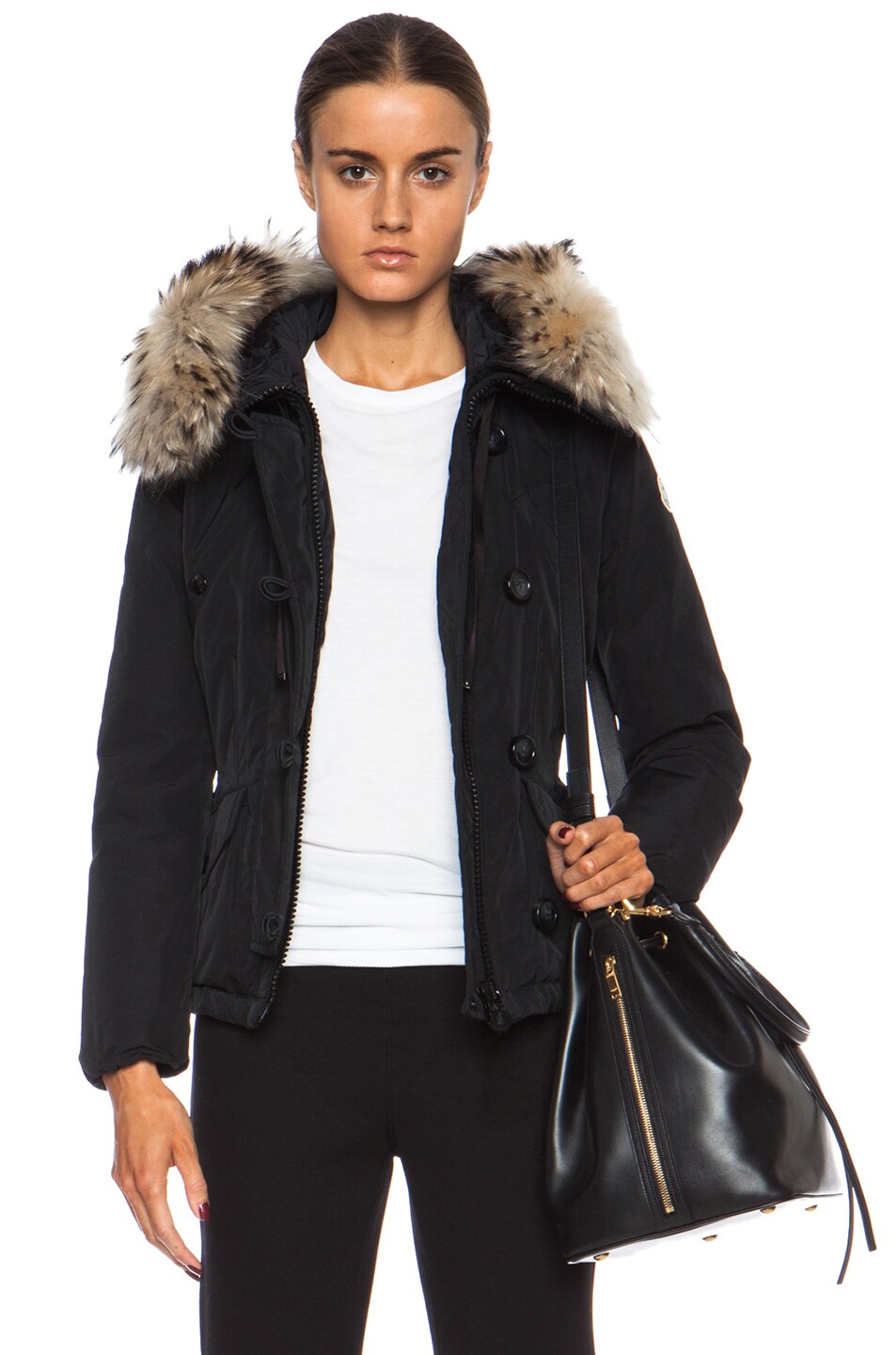 Image 1 of Moncler Ayrolle Poly-Blend Jacket in Black