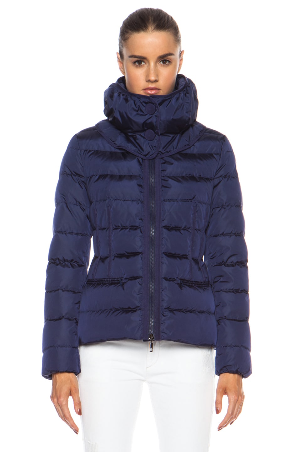 Moncler Rille Polyamide Jacket in Navy | FWRD