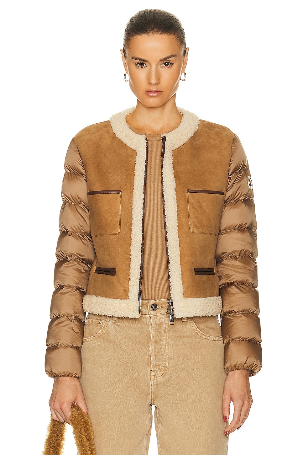 Image 1 of Moncler Vidourle Jacket in Brown