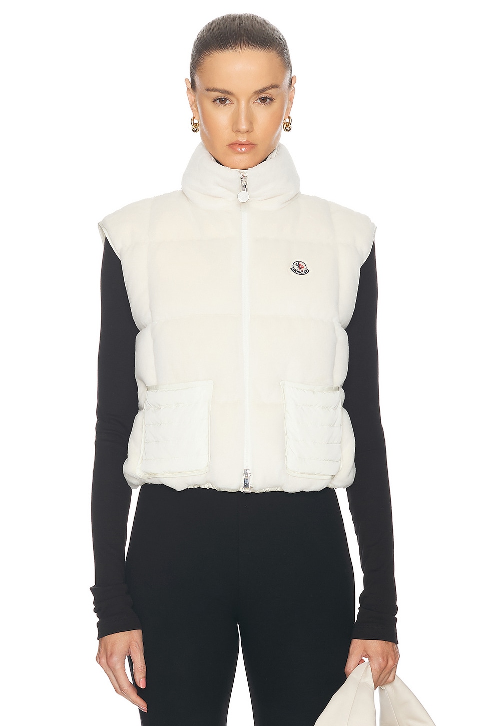 Shop Moncler Arques Vest In White