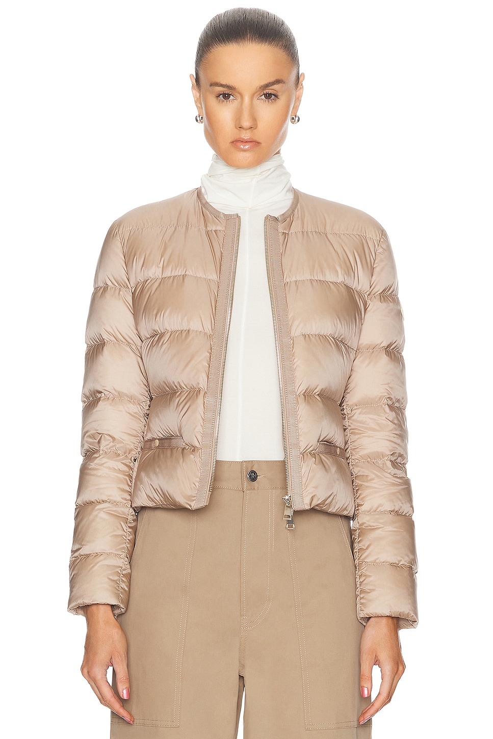 Image 1 of Moncler Laurine Jacket in Faded Beige