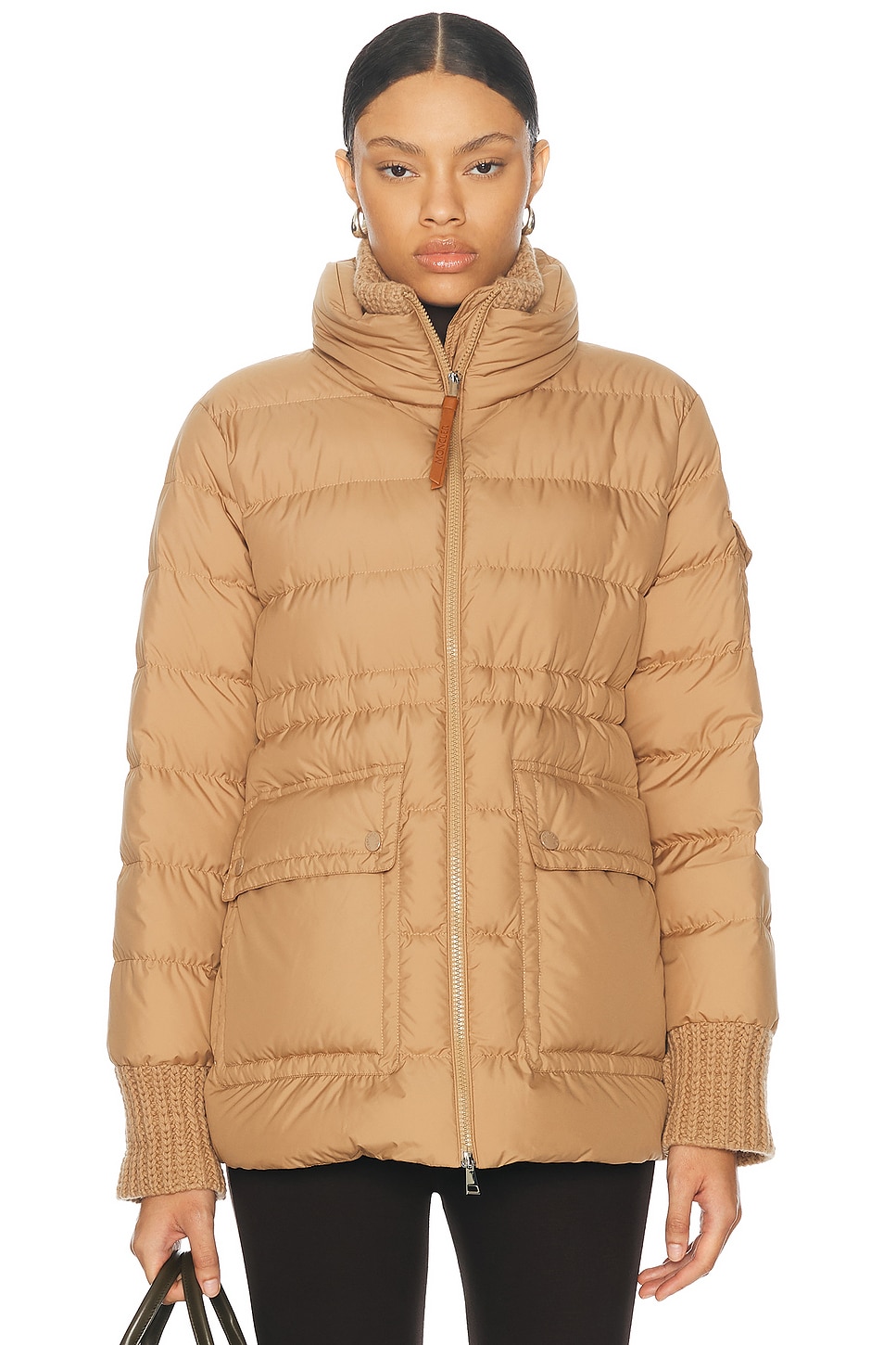 Shop Moncler Baux Jacket In Light Beige