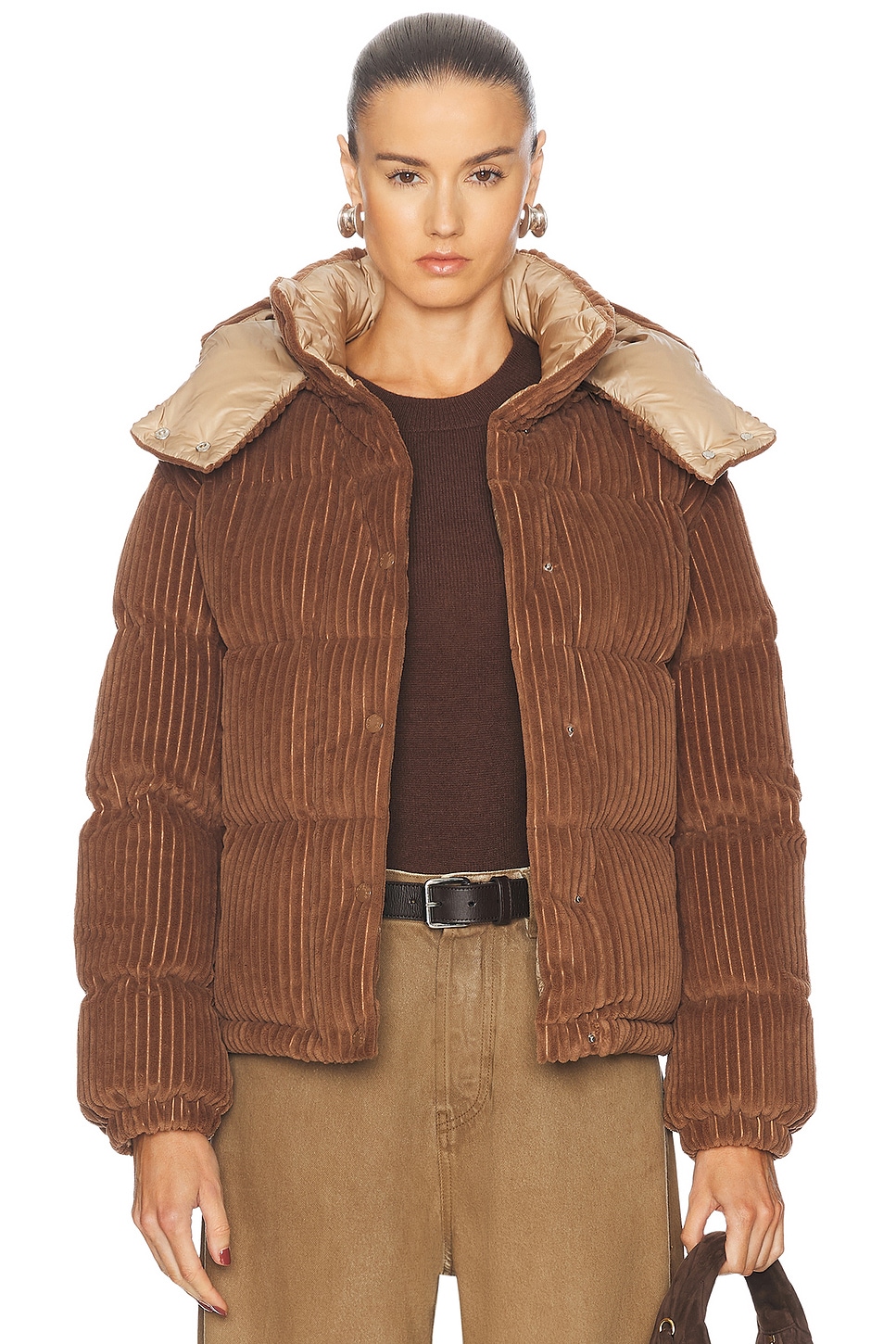 Shop Moncler Daos Jacket In Brown