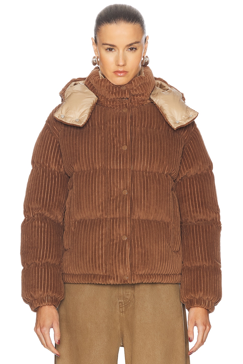 Shop Moncler Daos Jacket In Brown