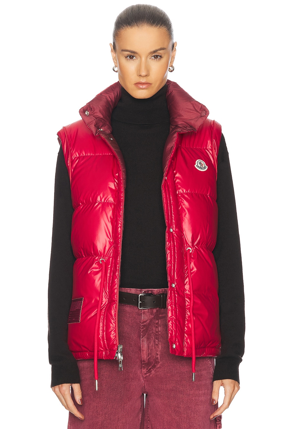 Shop Moncler Verone 1 Reversible Jacket In Bordeaux