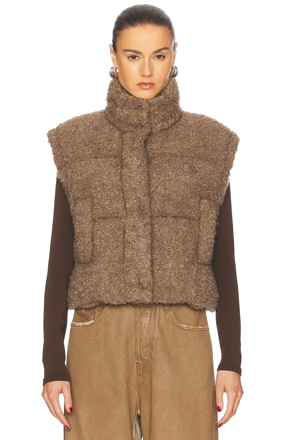 Shop Moncler Cytinelle Jacket In Beige