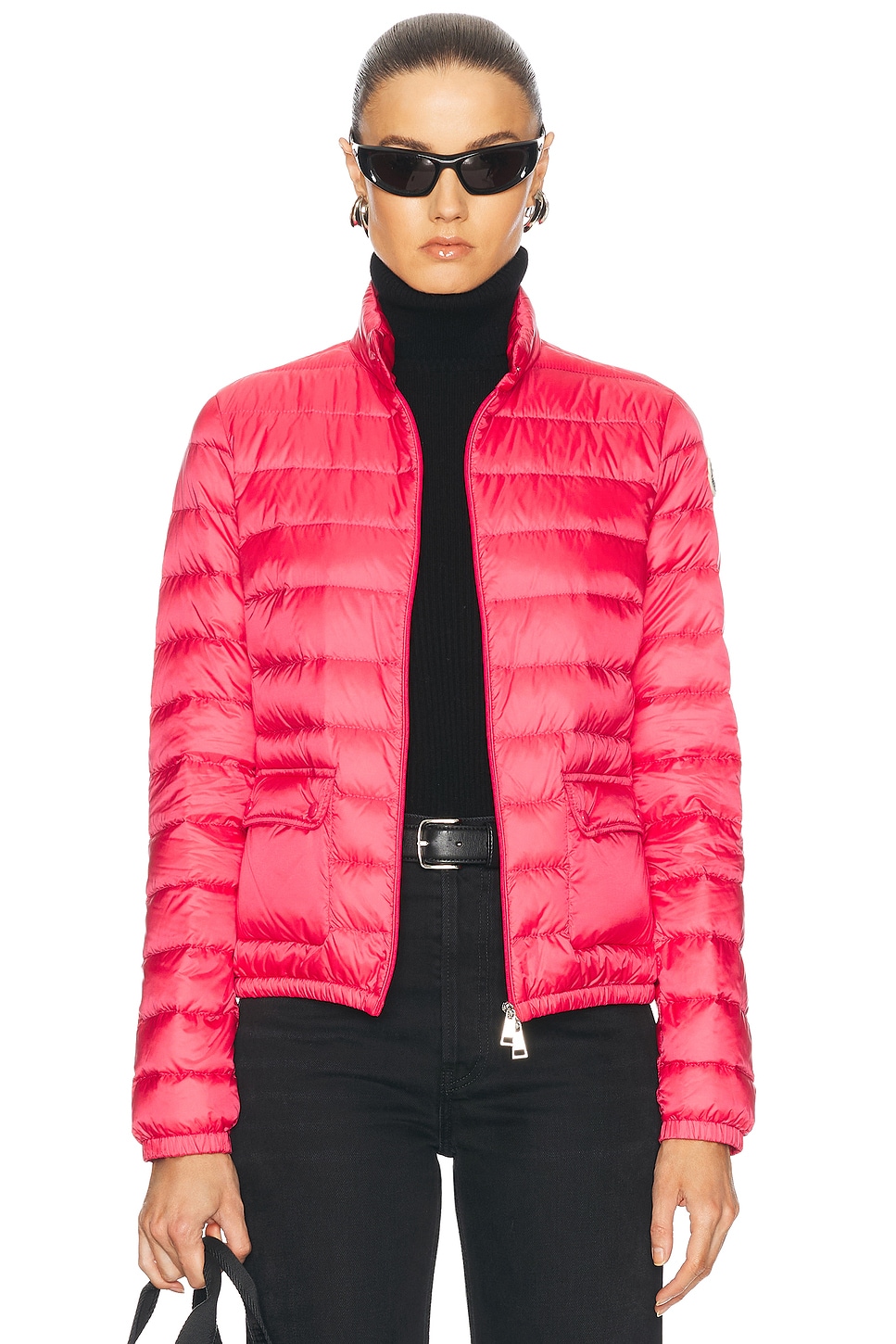 Shop Moncler Lans Jacket In Pink