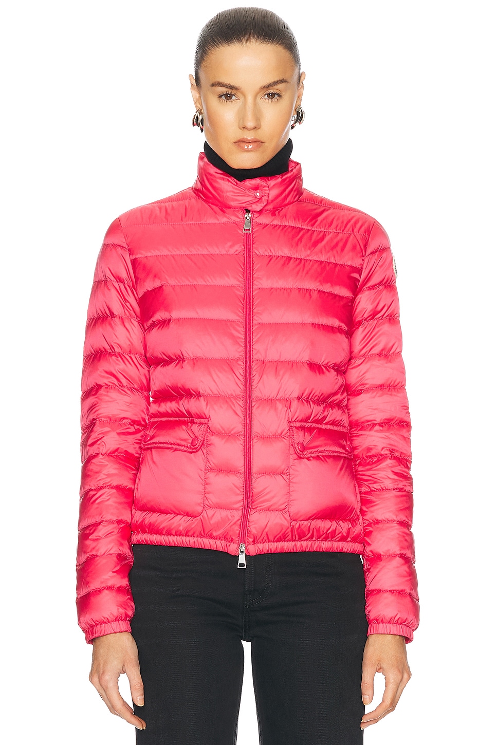 Shop Moncler Lans Jacket In Pink