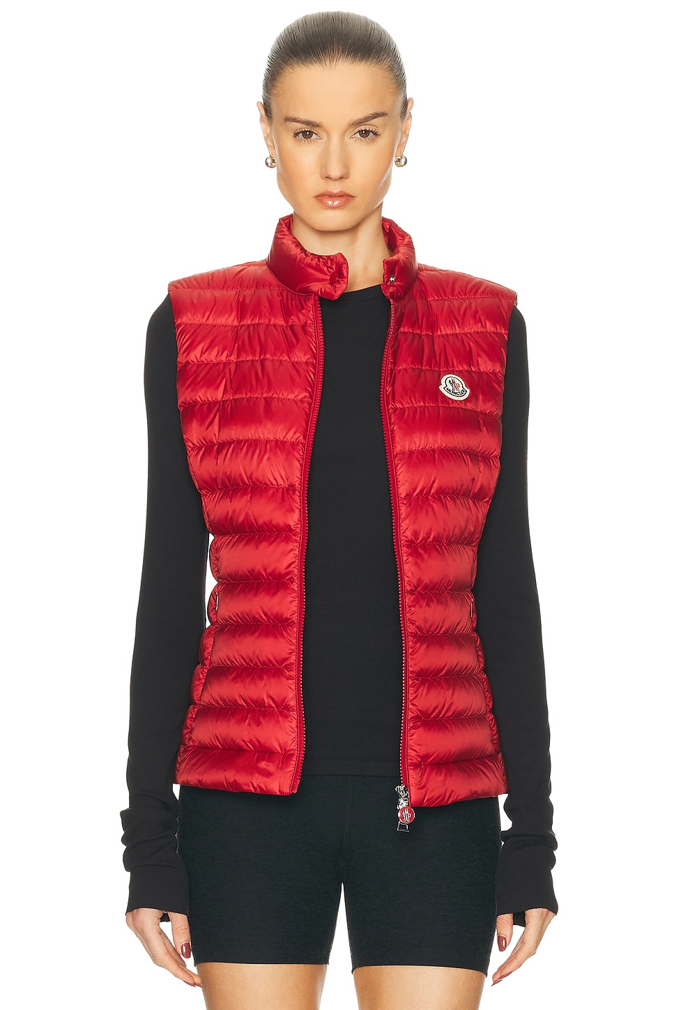 Moncler Igens Down Puffer Vest In Red