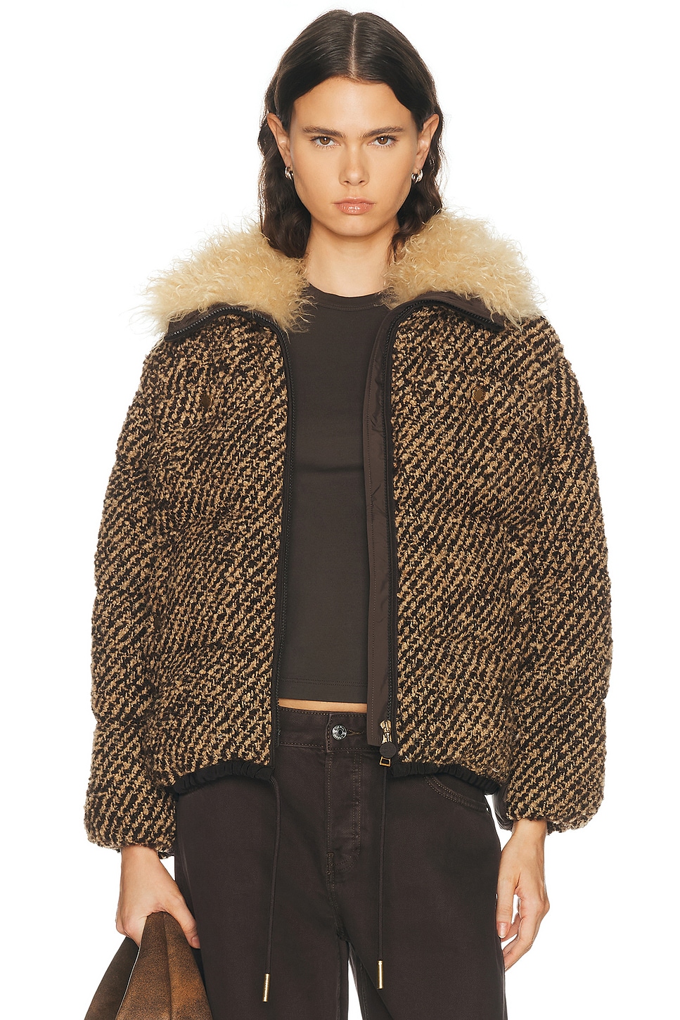 Moncler Dynamique Jacket in Brown