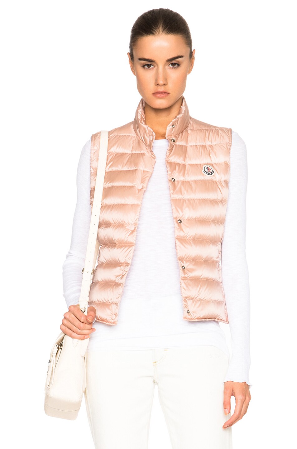 Image 1 of Moncler Liane Polyamide Vest in Nude