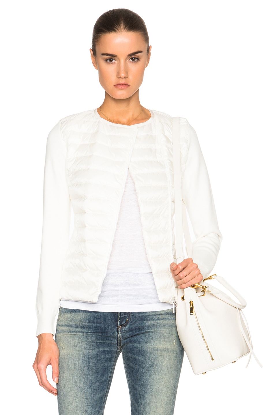 Image 1 of Moncler Maglia Knit in White